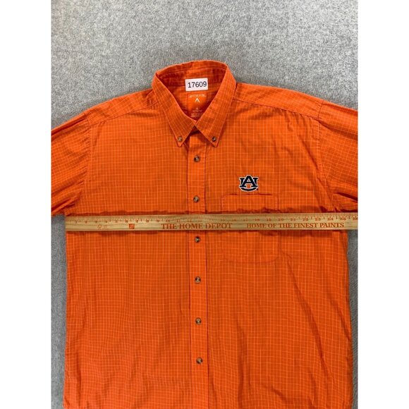 Auburn Tigers Antigua Checked Long Sleeve Button Down Campus Shirt (Men's XL) - Picture 7 of 12